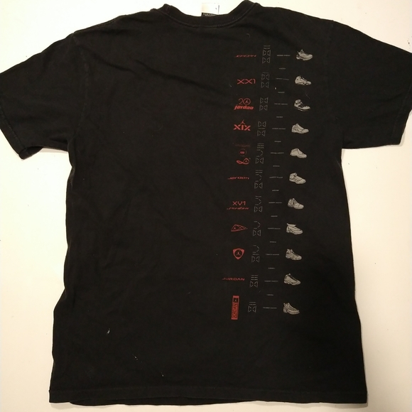 '08 Michael Jordan T-shirt L blk double sided measurement - Picture 9 of 12
